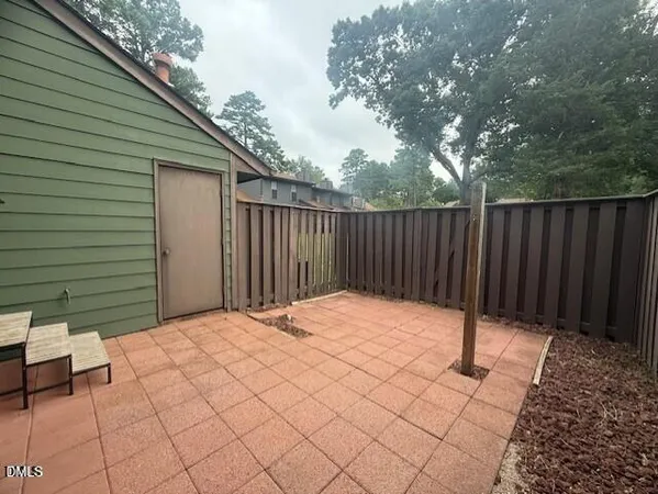a backyard of a house