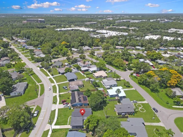 a view of city and mountain