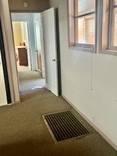 a view of a room with an empty room