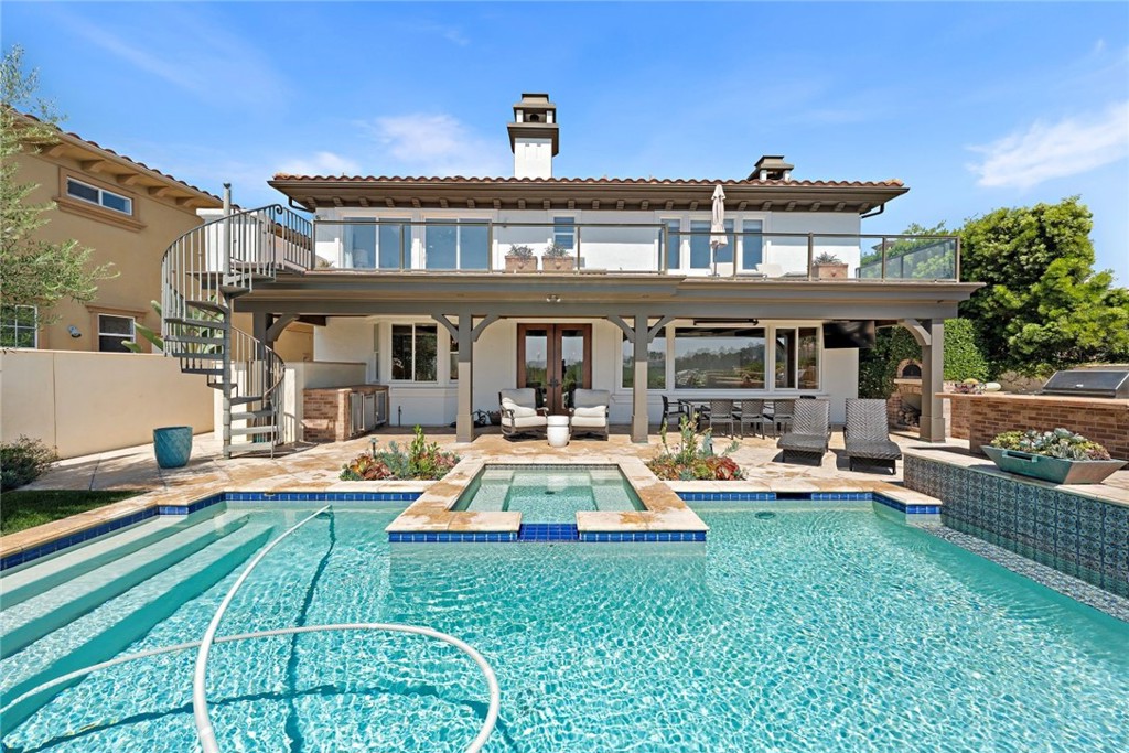 5 Via Monarca Street Dana Point, CA 92629 - Photo 39 of 64 a view of a house with swimming pool and porch