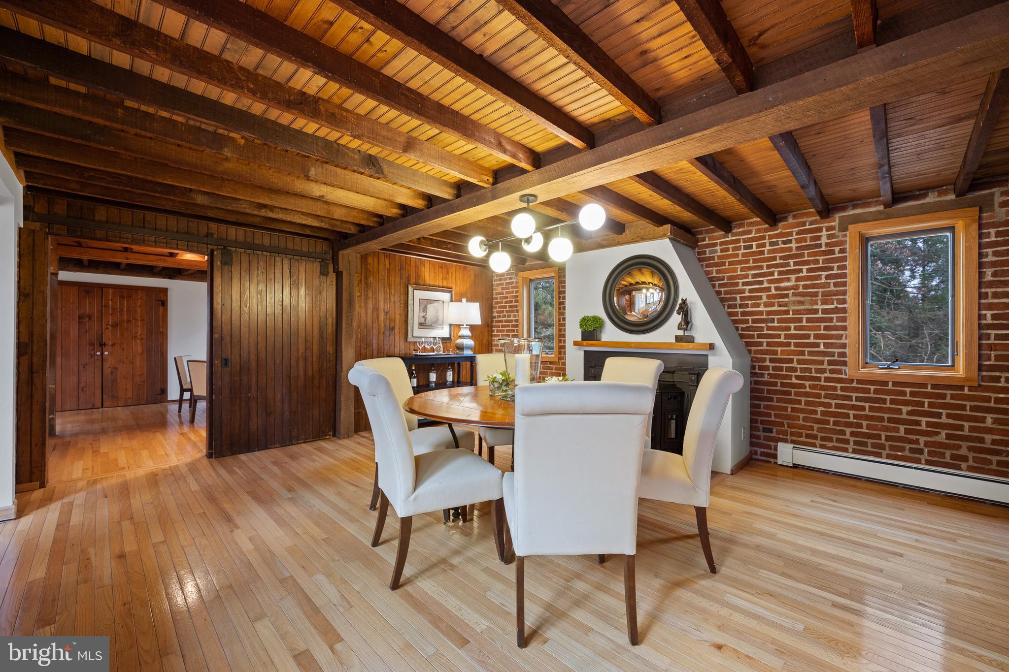 734 Brooke Road Wayne, PA 19087 - Photo 29 of 50 Dining room with original barn door