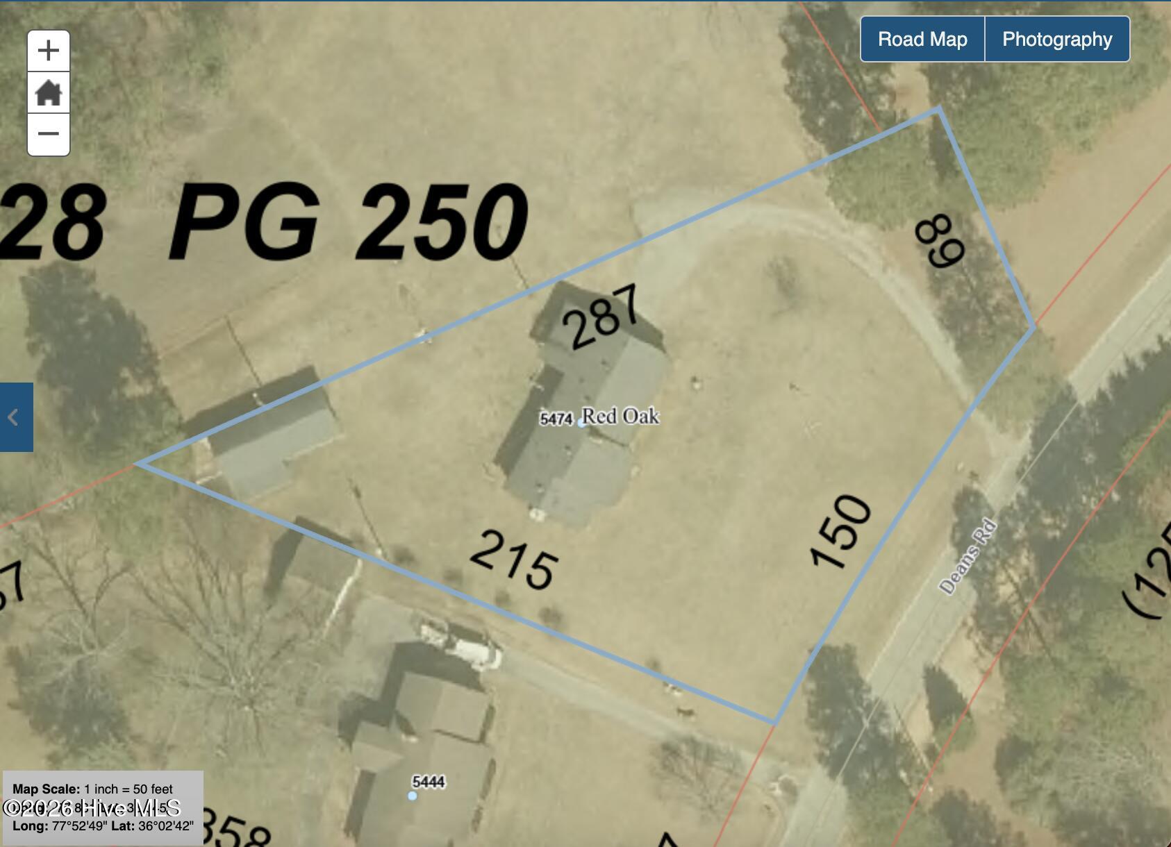 5474 Deans Road Battleboro, NC 27809 - Photo 40 of 42 tax map lines