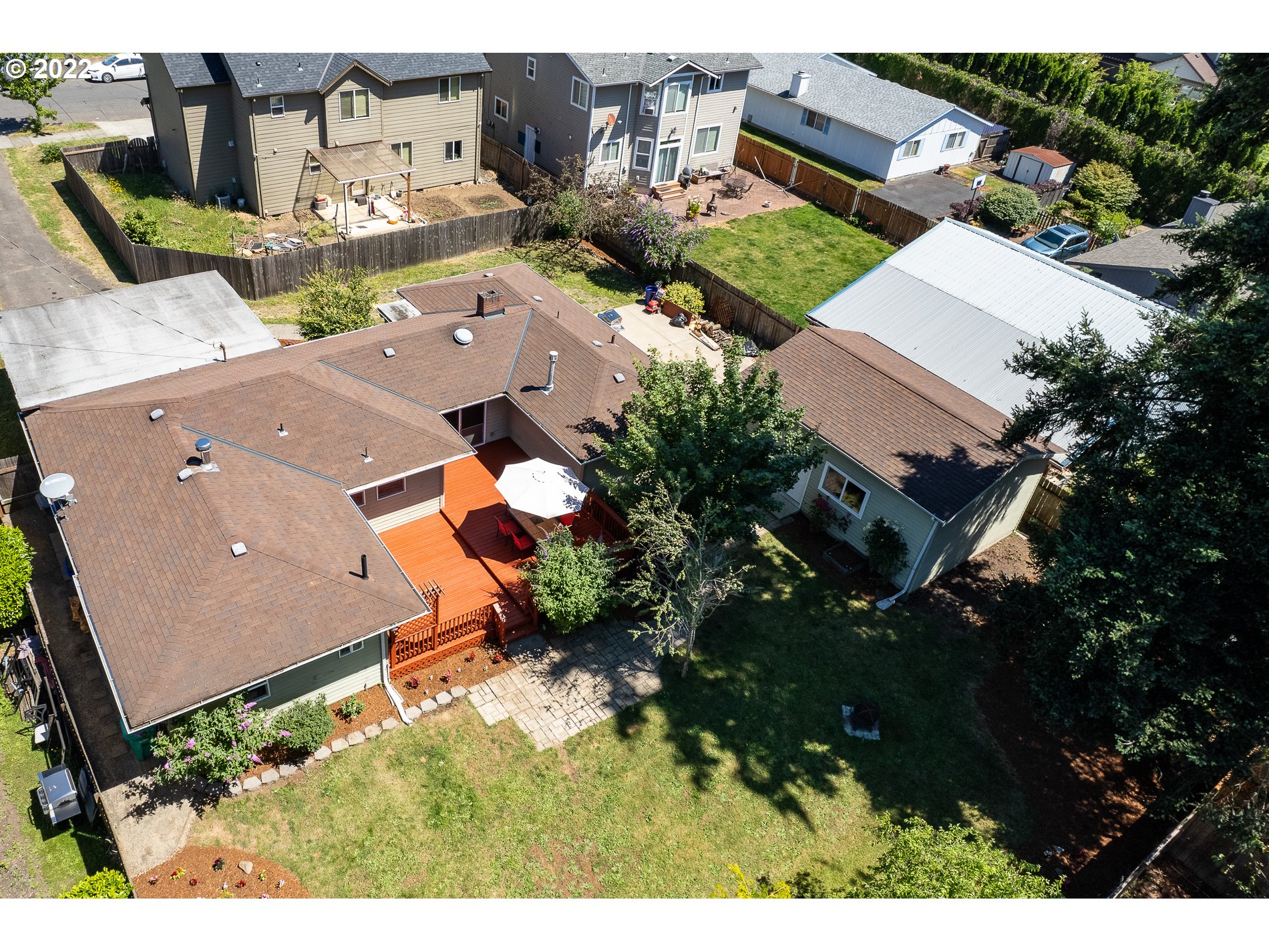 13808 Southeast Center Street Portland, OR 97236 - Photo 31 of 32 Drone View/UAV
