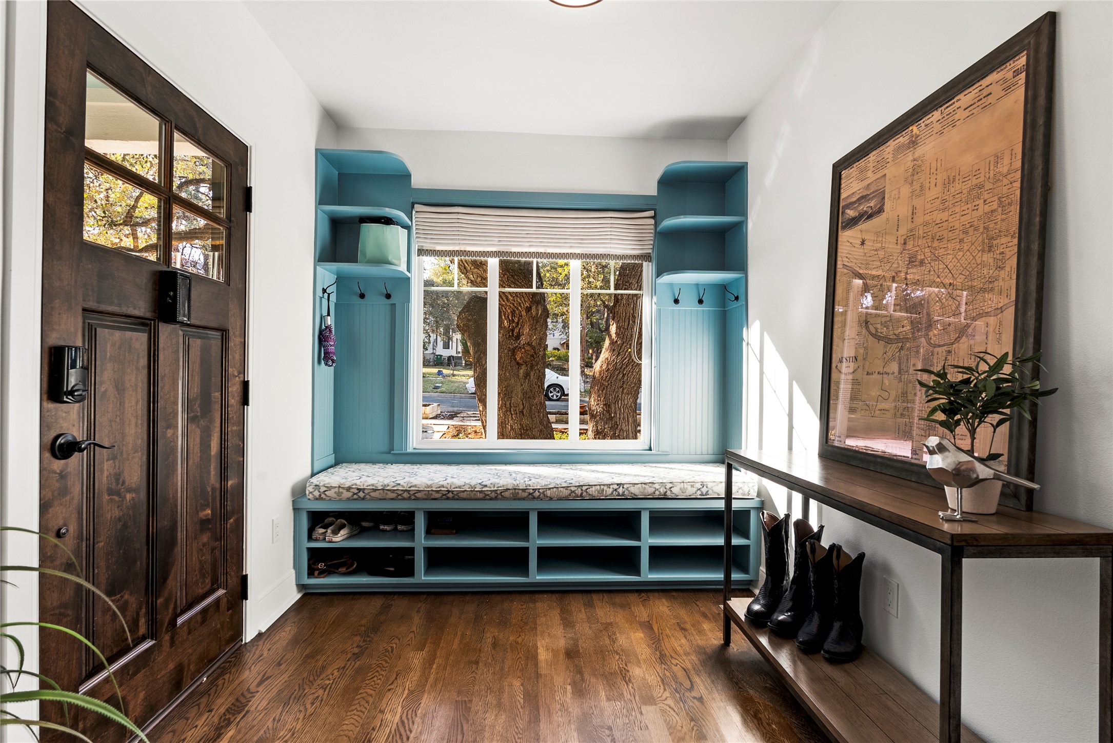 1507 Newning Avenue Austin, TX 78704 - Photo 2 of 37 Foyer entry with wood flooring