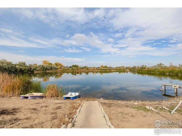 a view of a lake from a beach
