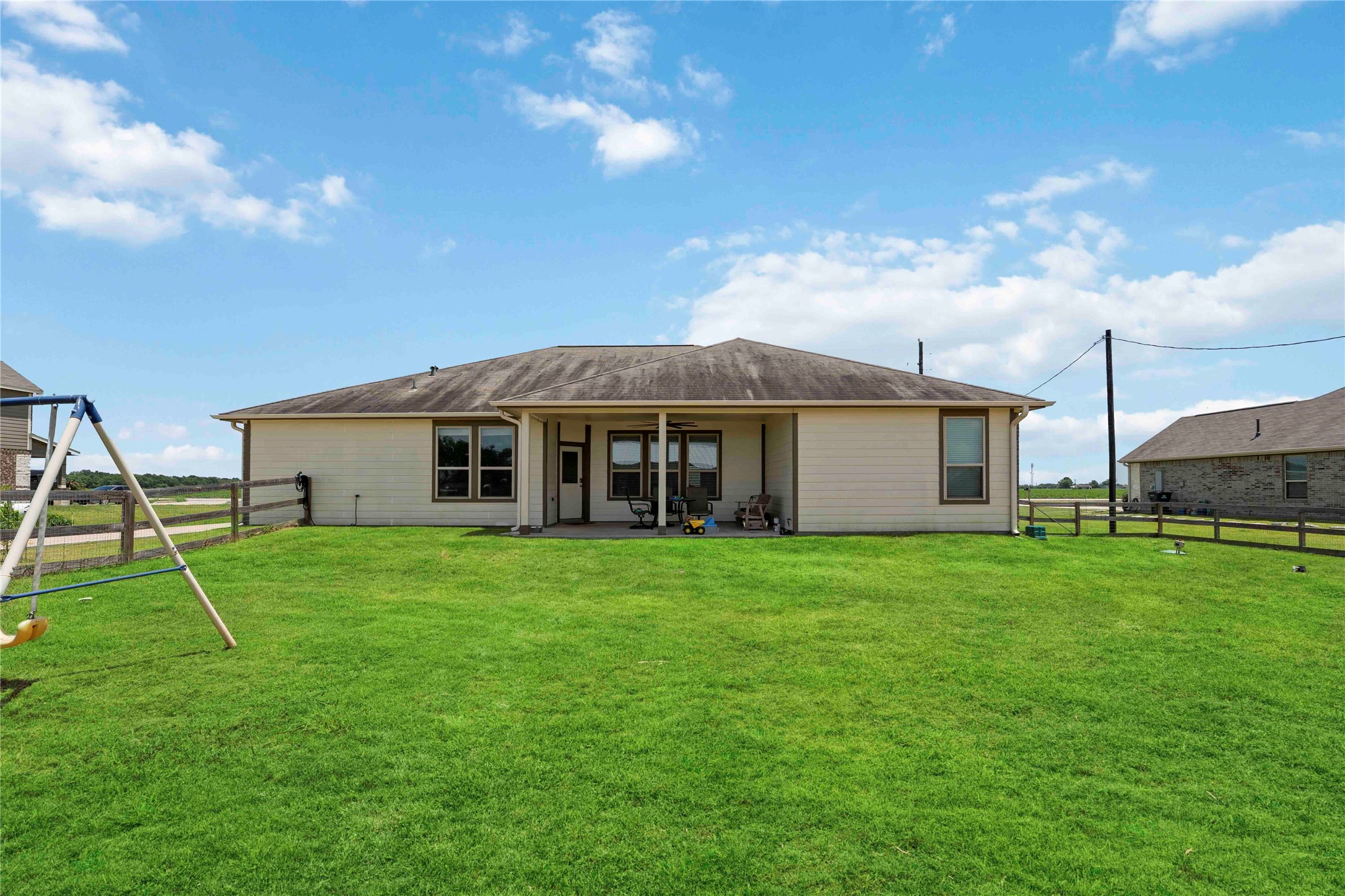 7718 Kovar Road Beasley, TX 77417 - Photo 26 of 30 a view of a house with a backyard
