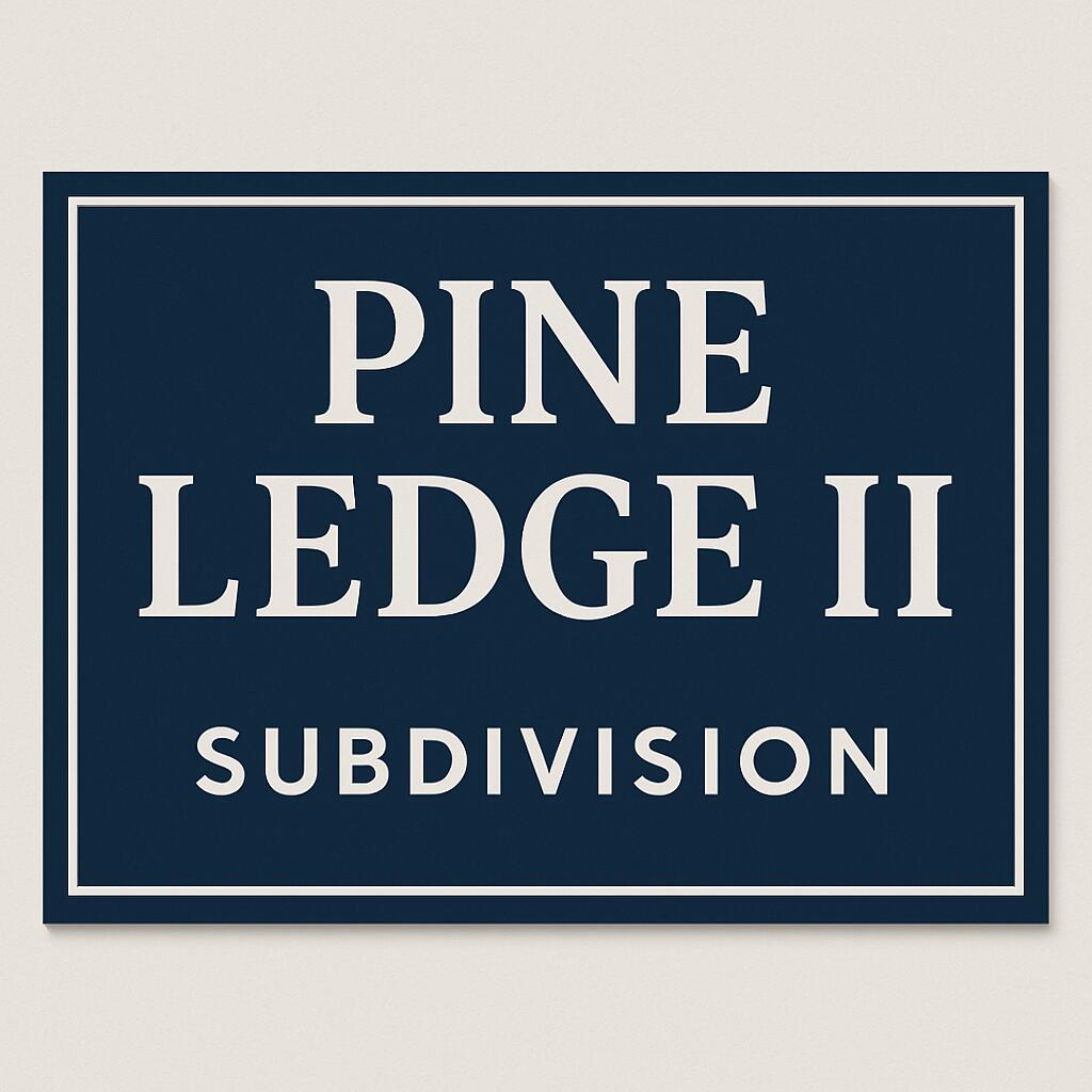 Pine Ledge II Sub