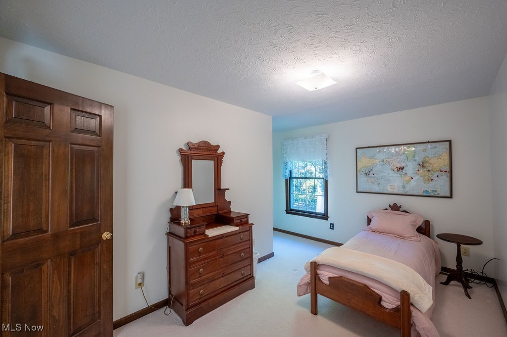 1252 New England Ridge Road Washington, WV 26181 - Photo 29 of 50 Bedroom with a textured ceiling and light colored carpet