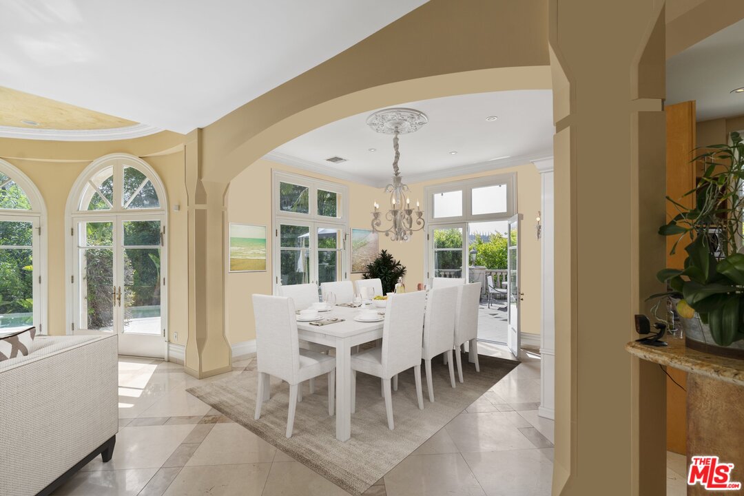 3002 Hutton Place Beverly Hills, CA 90210 - Photo 4 of 9 a view of a dining room with furniture window and outside view