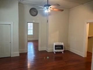 617 West Gandy Street, Unit 2 Denison, TX 75020 - Photo 5 of 15 a view of livingroom with hardwood floor and ceiling fan