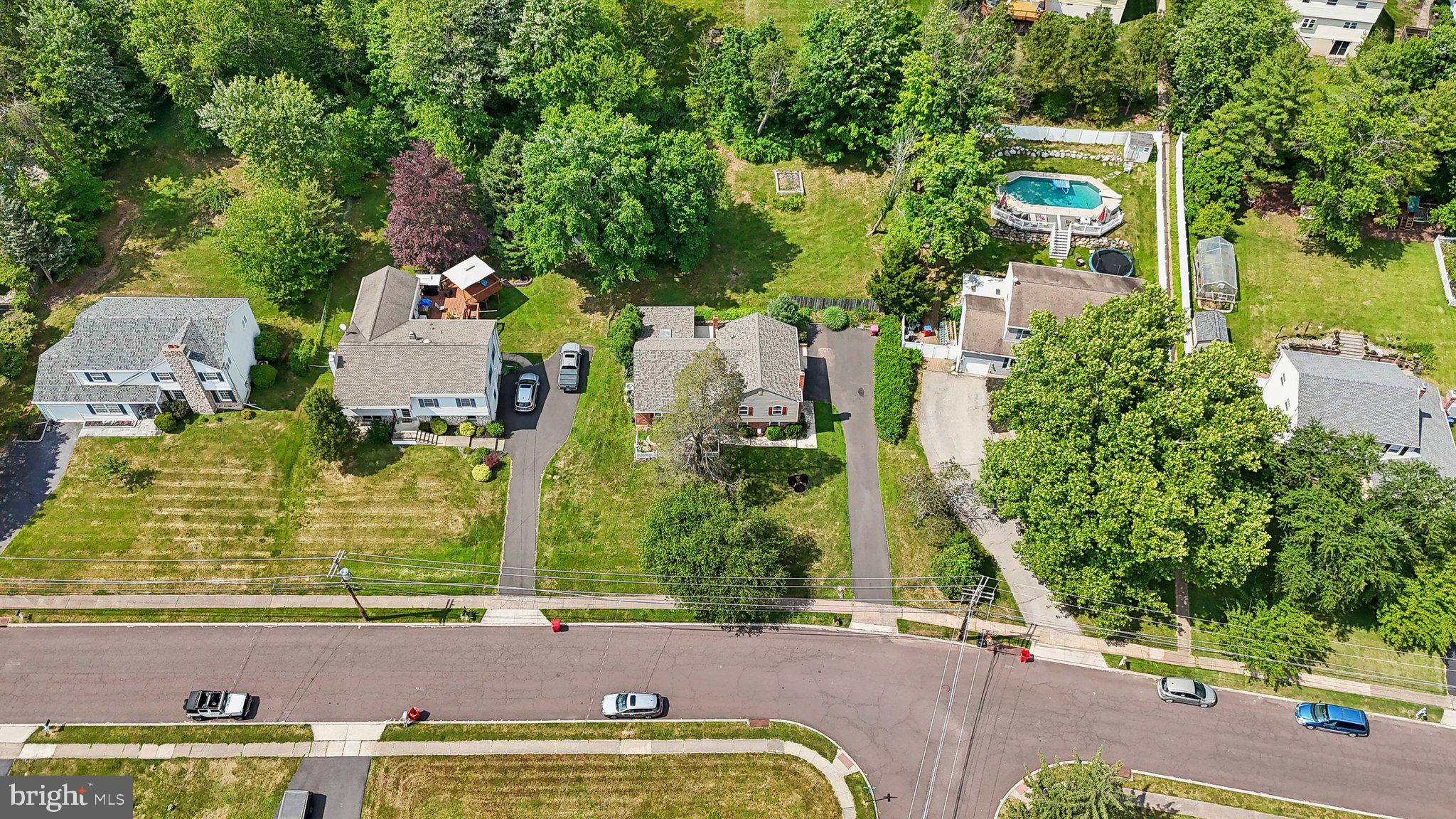 701 Meadowlark Road Norristown, PA 19403 - Photo 32 of 35 Overhead View Lots of Parking Driveway & Street