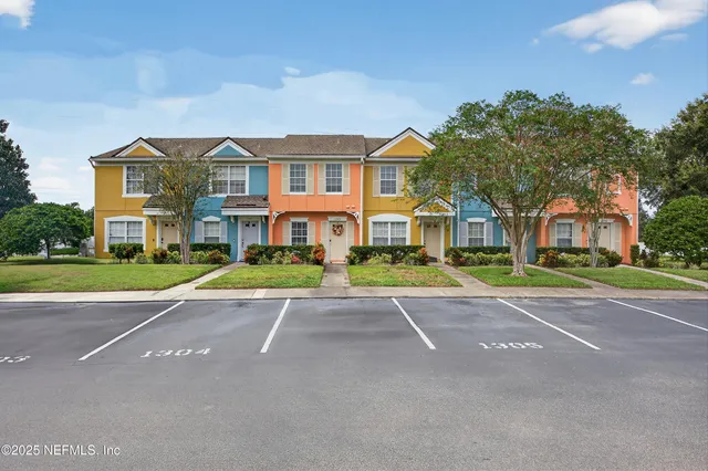 a view of a city street from a building