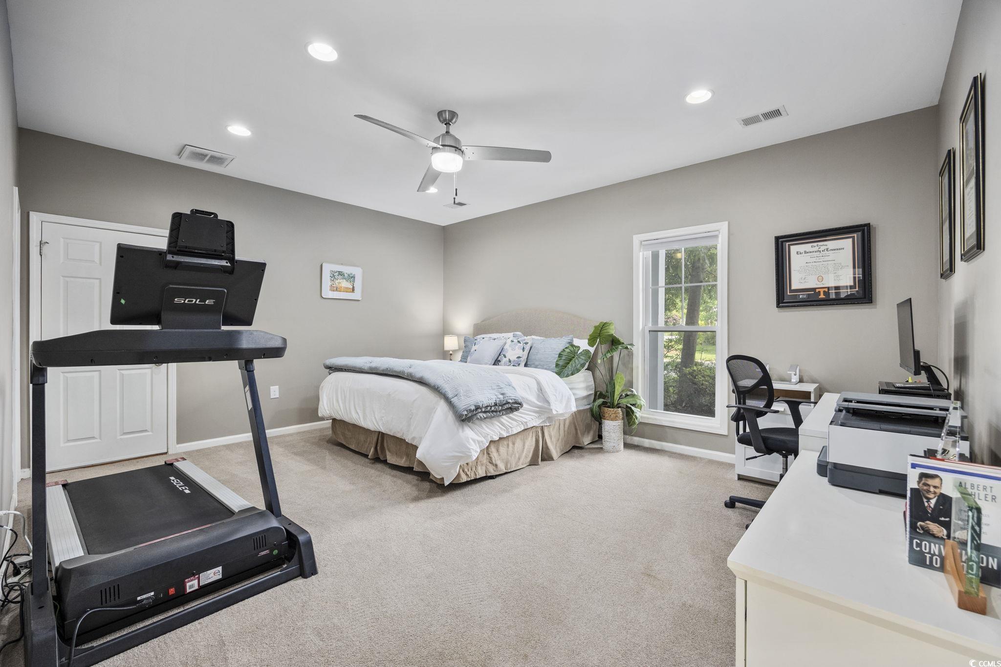 175 SummerWind Loop Murrells Inlet, SC 29576 - Photo 30 of 39 Bedroom with baseboards, carpet floors, recessed l