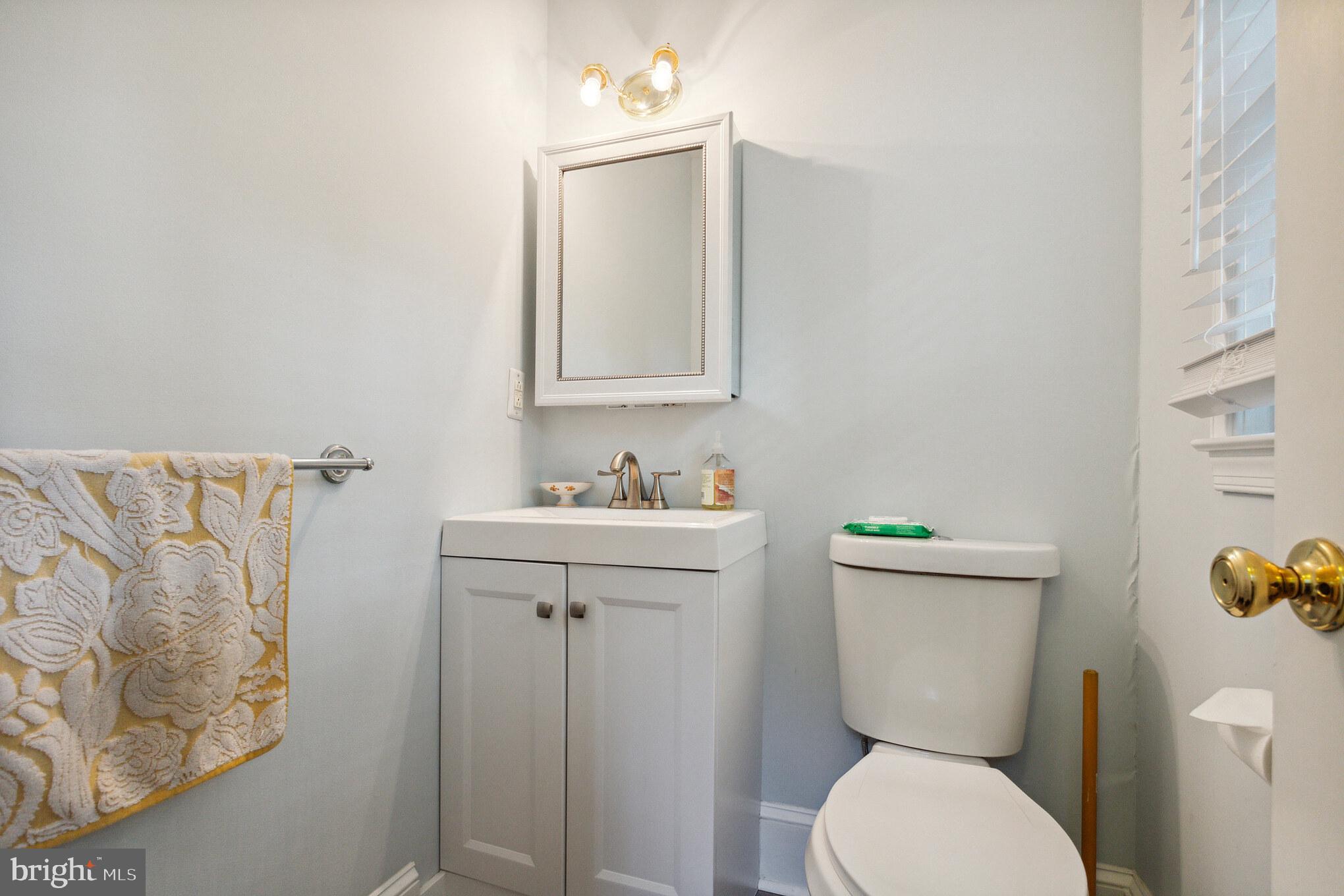 170 Idris Road Merion Station, PA 19066 - Photo 16 of 35 Half Bath on Main Level near Back Door off Kitchen