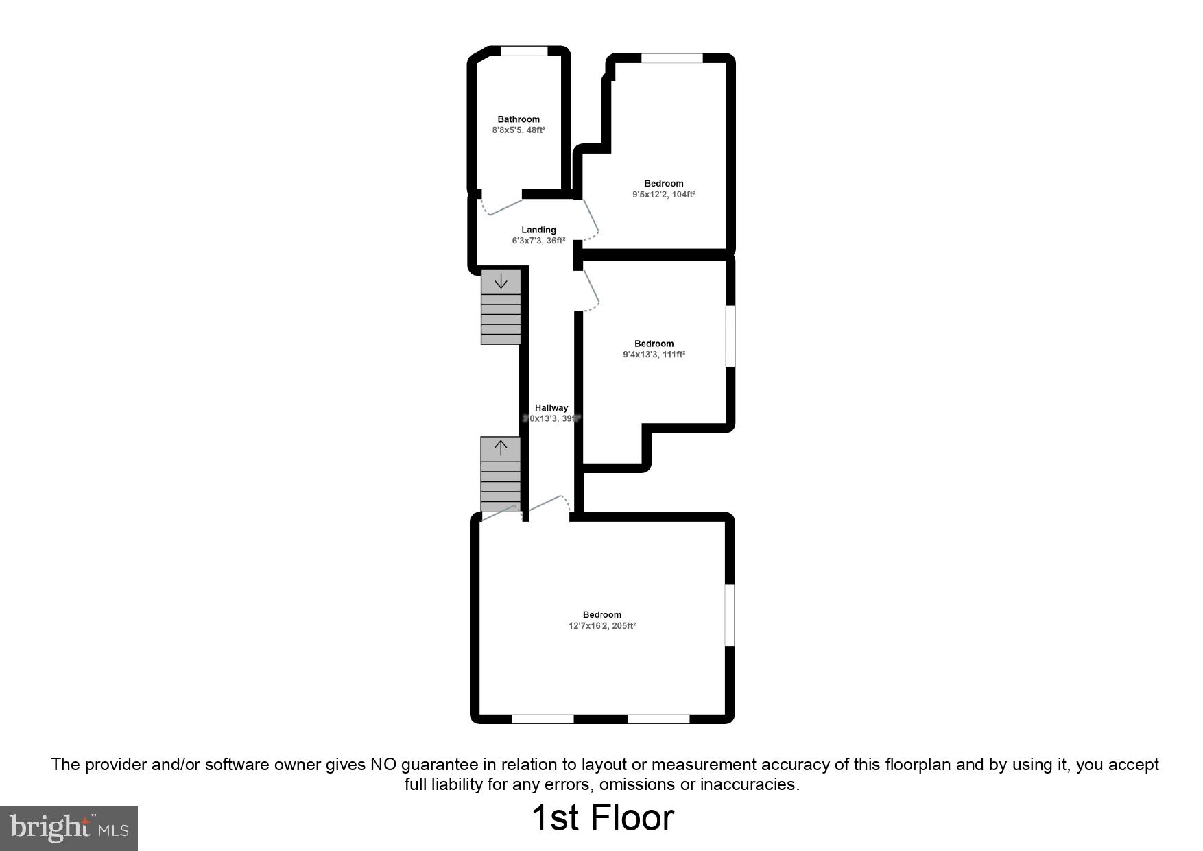170 Idris Road Merion Station, PA 19066 - Photo 25 of 35 Floorplan: Upper Level (2nd Floor)