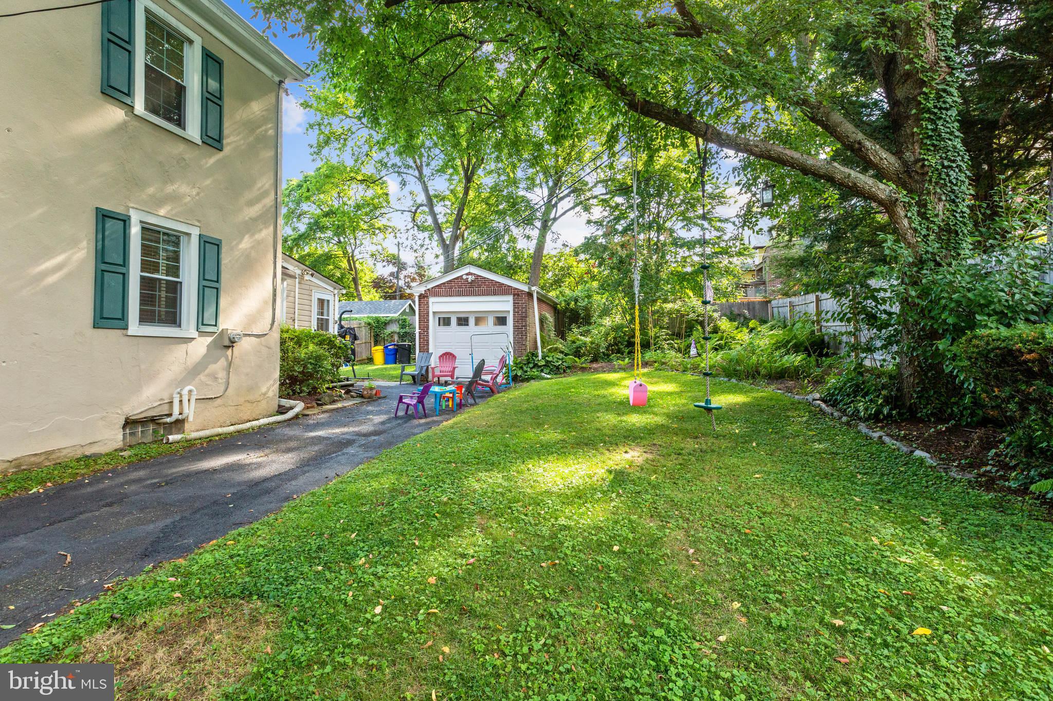 170 Idris Road Merion Station, PA 19066 - Photo 34 of 35 Side Yard w/Oversized Driveway & Rear Yard