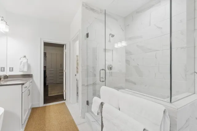 a view of a storage & utility room with washer and dryer