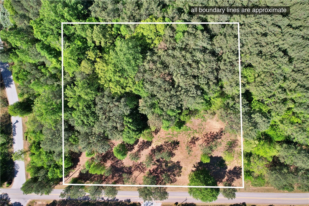 Lot 134 Mcalister Rd Union West Union, SC 29696 - Photo 14 of 43 This aerial view showcases a vibrant, tree-filled landscape ready for development.