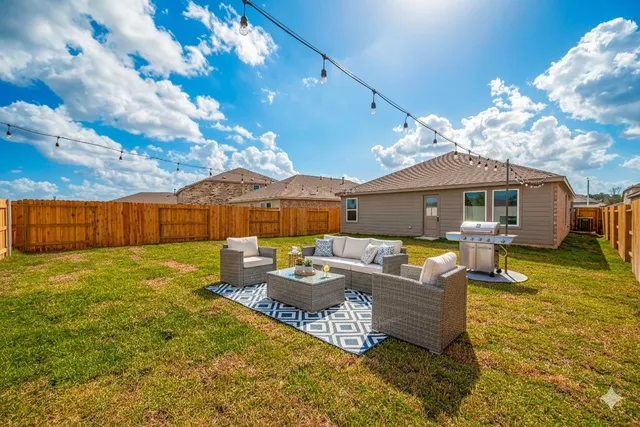 a outdoor space with patio lots of furniture