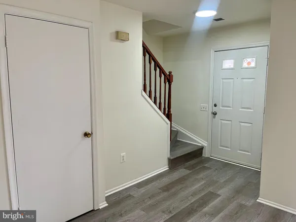 a view of an entryway with staircase