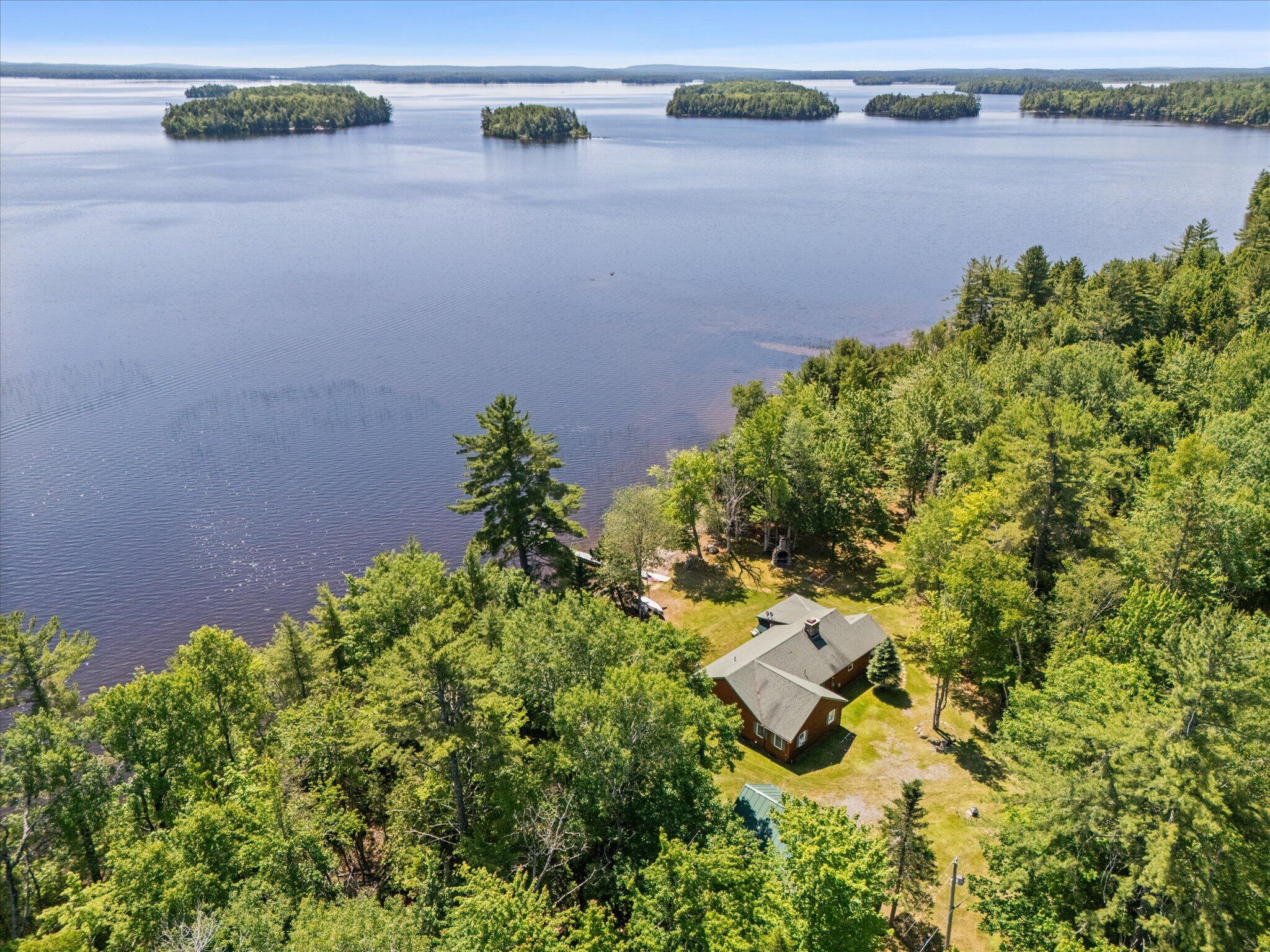180 Smith Road Princeton, ME 04668 - Photo 3 of 51 Aerial overview of distant islands...