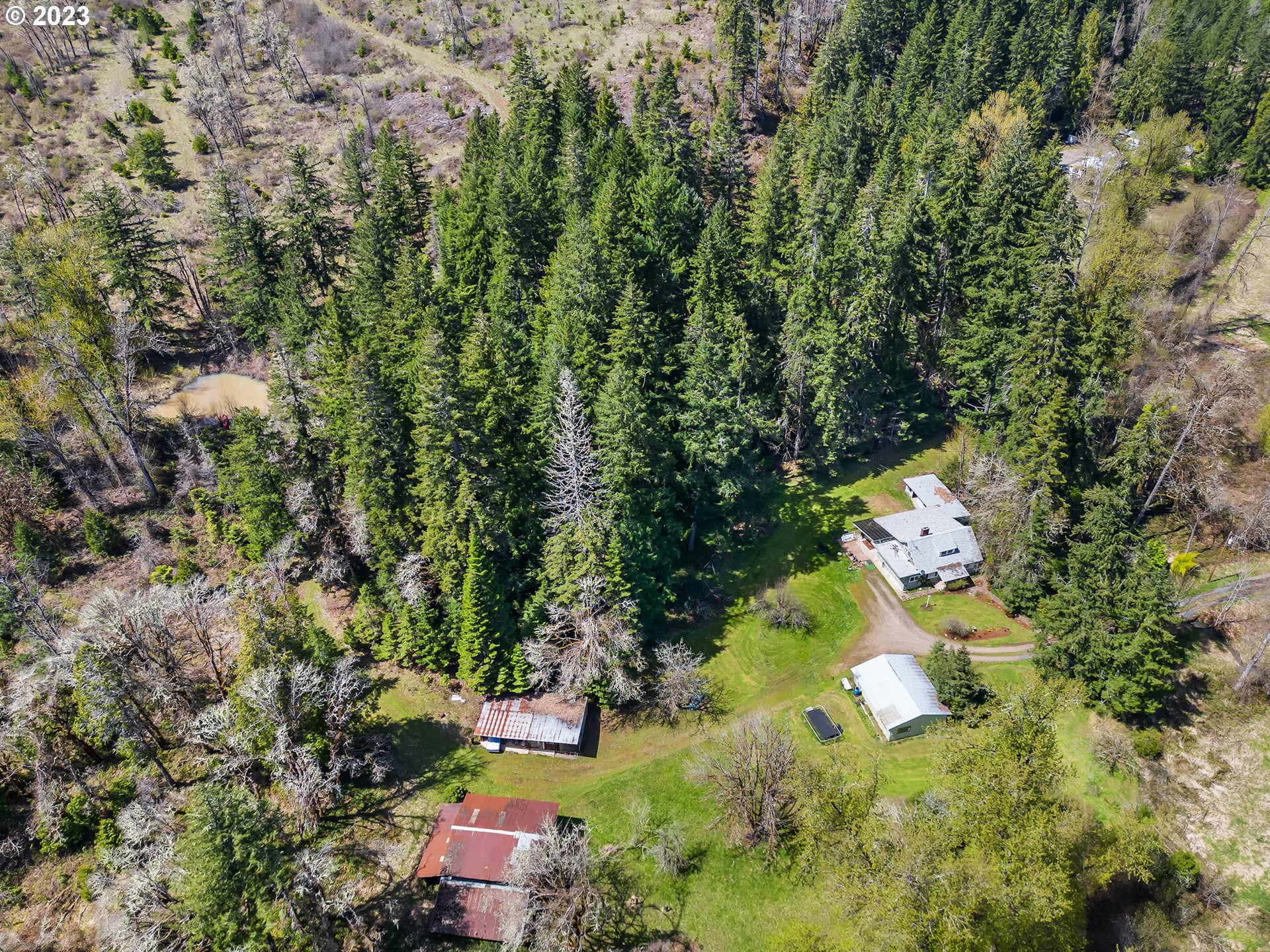 2155 Bennett Creek Road Cottage Grove, OR 97424 - Photo 38 of 38 Drone View/UAV