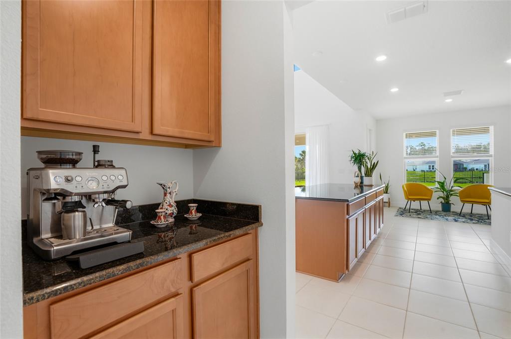 34068 Castaway Loop Wesley Chapel, FL 33543 - Photo 12 of 65 a kitchen with granite countertop a sink and a stove top oven