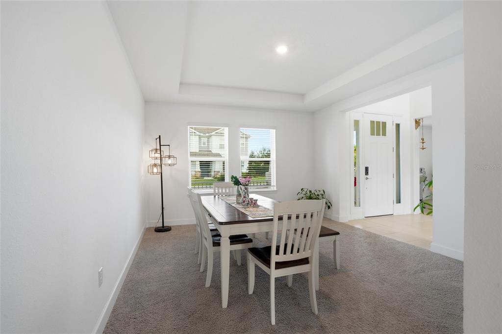 34068 Castaway Loop Wesley Chapel, FL 33543 - Photo 19 of 65 a view of a dining room with furniture and window