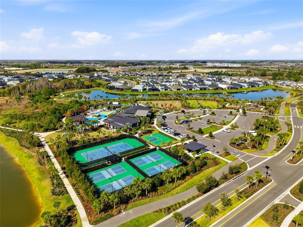 34068 Castaway Loop Wesley Chapel, FL 33543 - Photo 61 of 65 an aerial view of residential houses with outdoor space