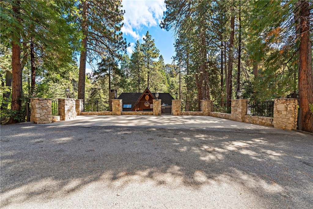 400 Cottage Grove Road Lake Arrowhead, CA 92352 - Photo 54 of 75 a view of road with large trees