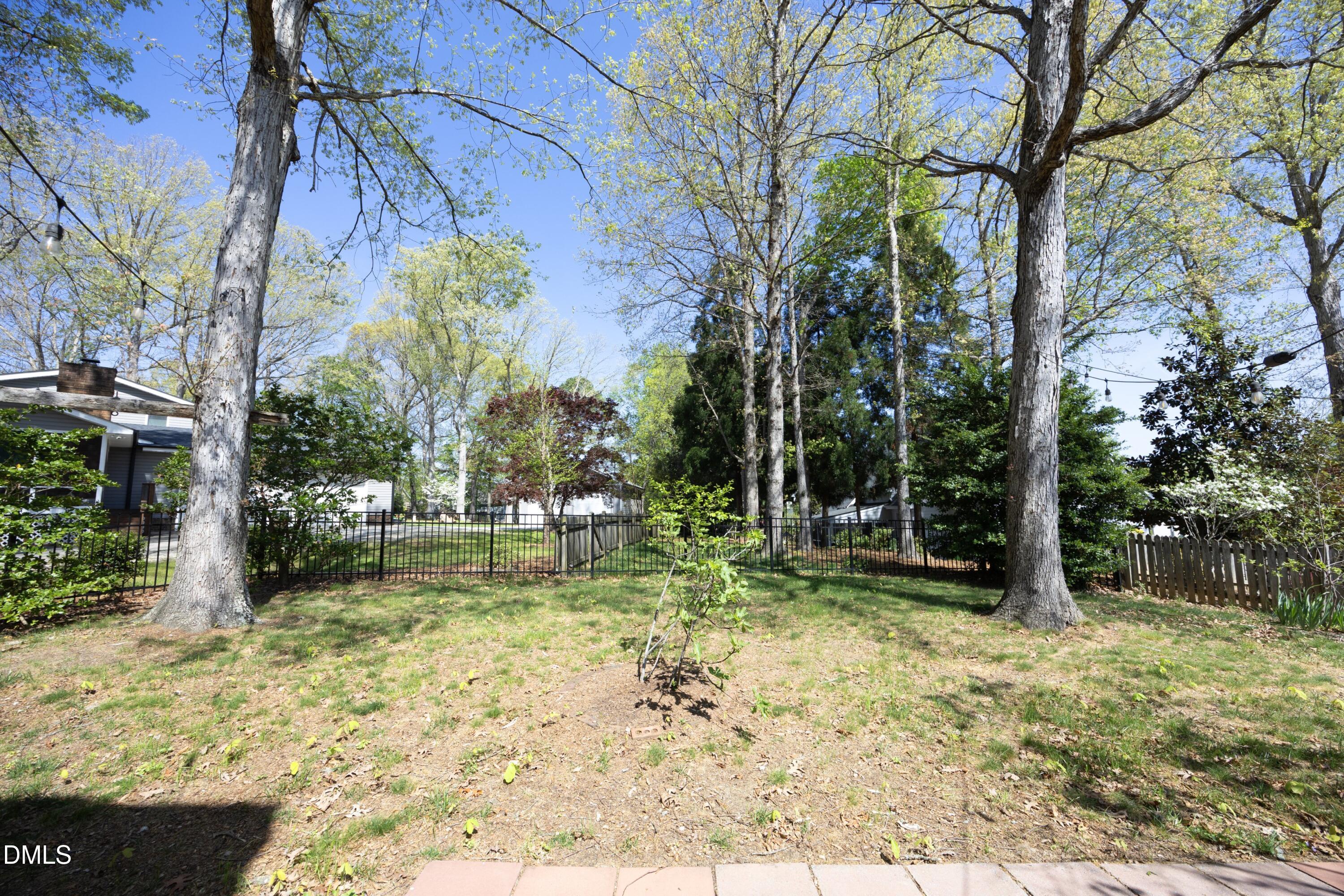 1427 Moosecreek Drive Raleigh, NC 27614 - Photo 41 of 48 a backyard of a house with lots of green space