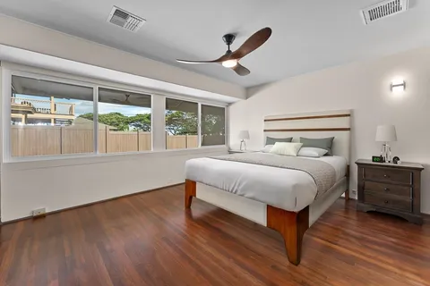 a room with furniture and a window