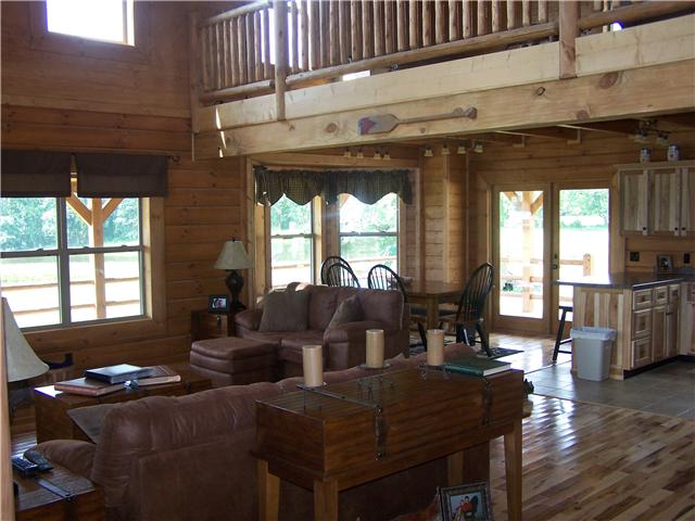 389 North Scenic Road Monteagle, TN 37356 - Photo 3 of 12 Great room with dining area, family together space, warm and cozy in winter!