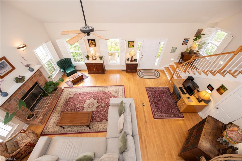 258 Sparks Road Advance, NC 27006 - Photo 26 of 39 view of living room from the loft area