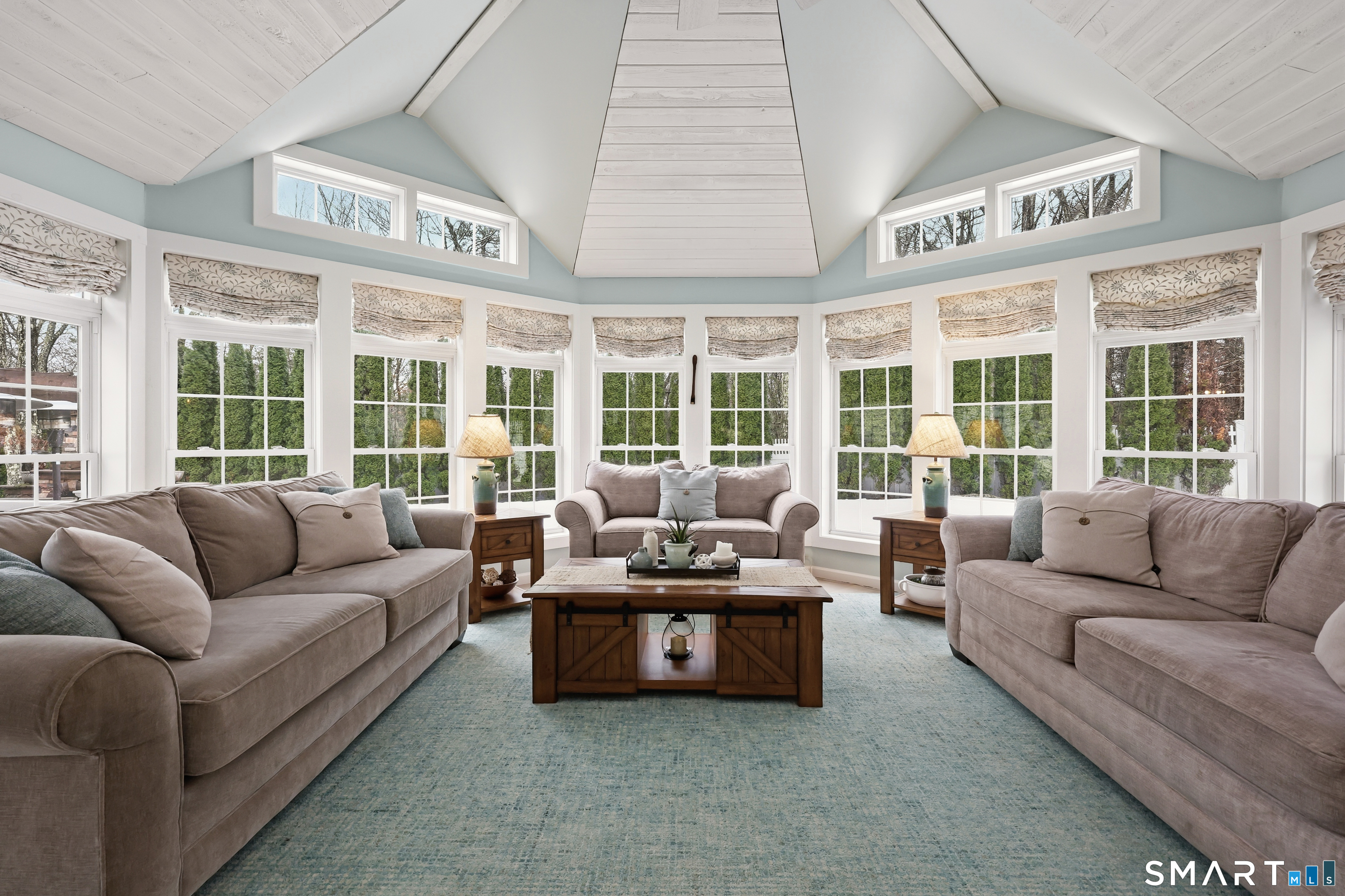 35 Quail Run Harwinton, CT 06791 - Photo 17 of 40 a living room with furniture and floor to ceiling windows