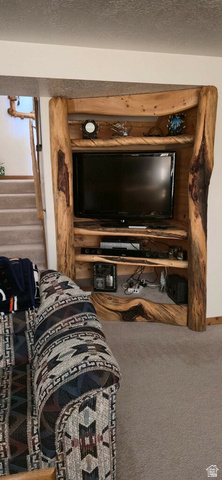 550 State Line Road Manila, UT 84046 - Photo 27 of 41 Custom built-in entertainment center featuring natural wood construction and integrated shelving