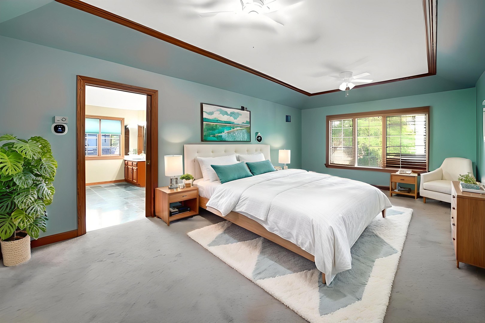 1816 Princeton Road Flossmoor, IL 60422 - Photo 14 of 26 a spacious bedroom with a large bed and windows