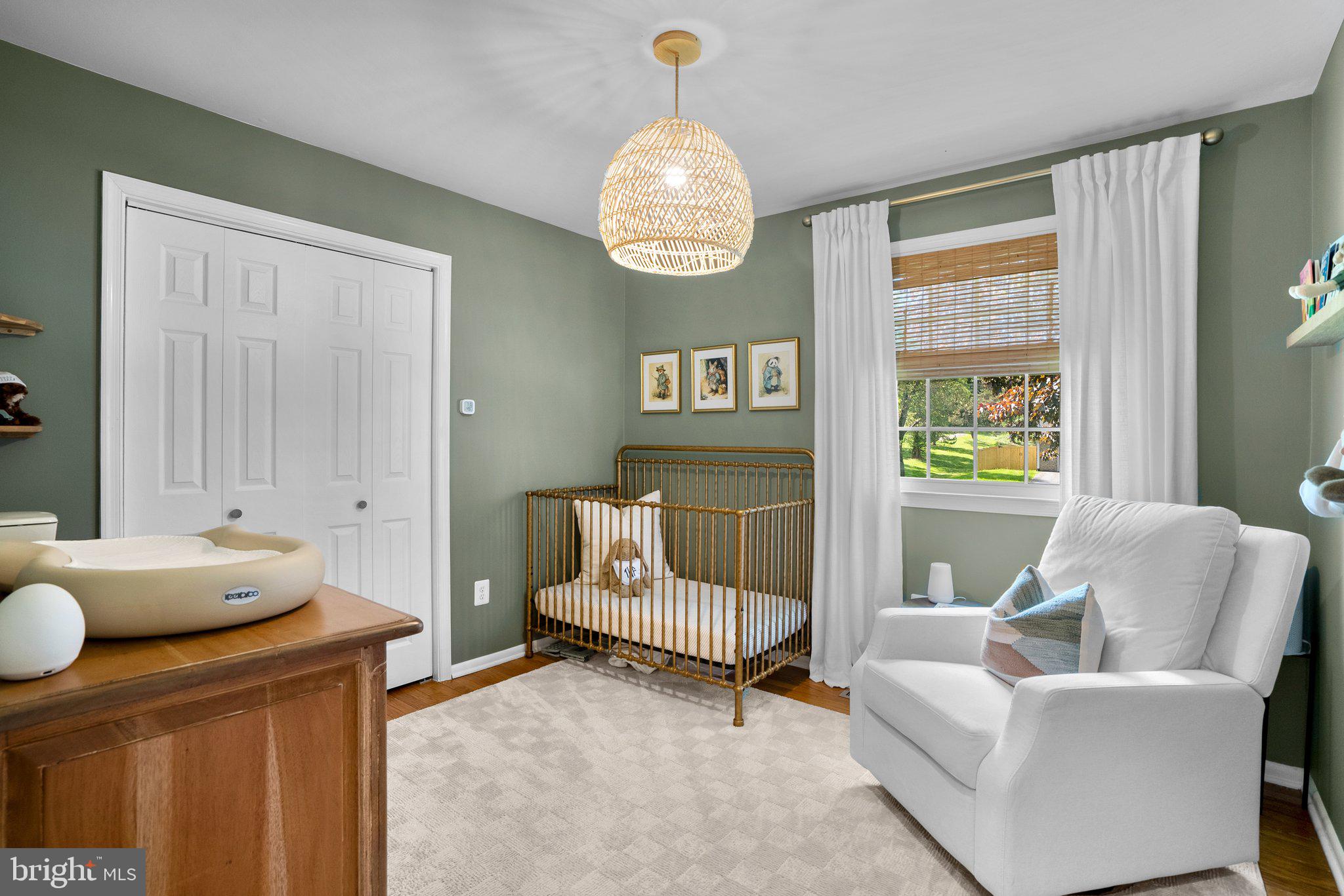 19617 Charline Manor Road Olney, MD 20832 - Photo 28 of 54 3rd bedroom with pretty chandelier