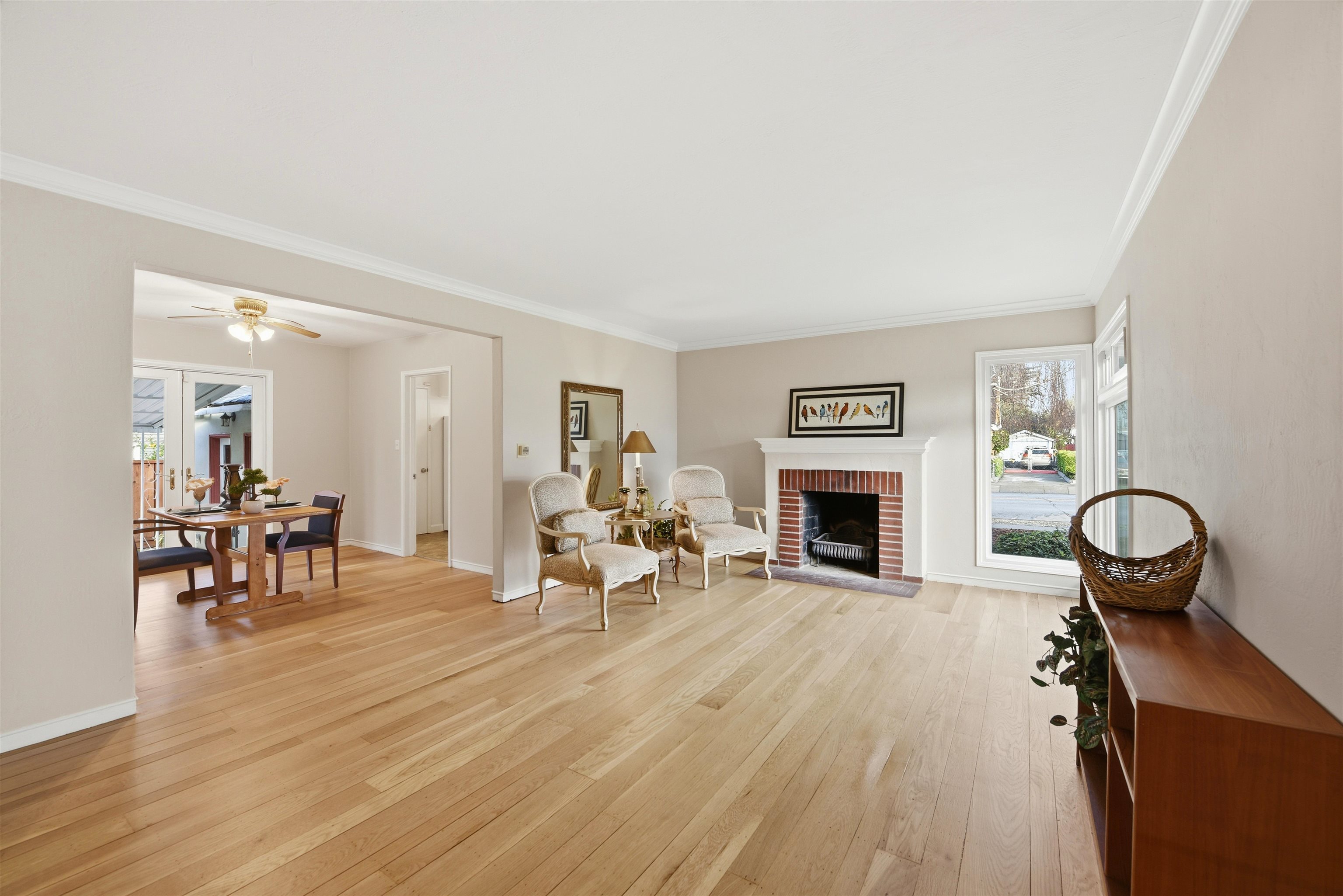 1903 Bradhoff Avenue San Leandro, CA 94577 - Photo 9 of 34 a living room with furniture a fireplace and a table