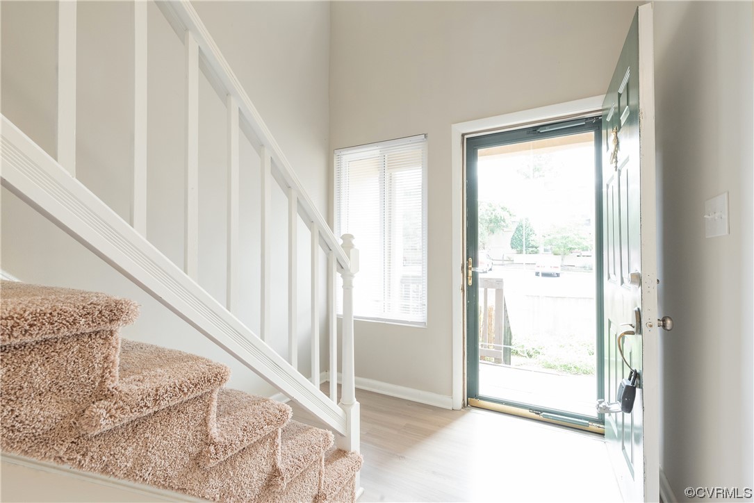 2675 Chancer Drive Henrico, VA 23233 - Photo 9 of 49 a view of entryway and hall with wooden floor