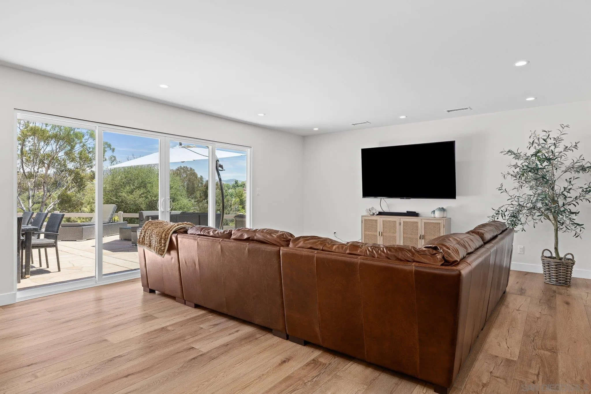 2686 Via Viejas Alpine, CA 91901 - Photo 14 of 55 a living room with furniture and a flat screen tv
