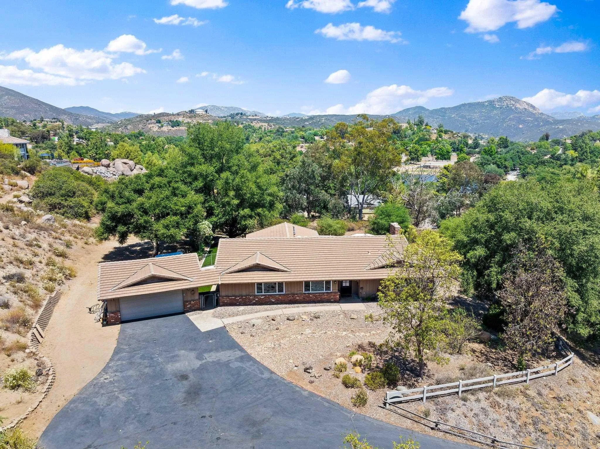 2686 Via Viejas Alpine, CA 91901 - Photo 46 of 55 an aerial view of a house with a yard
