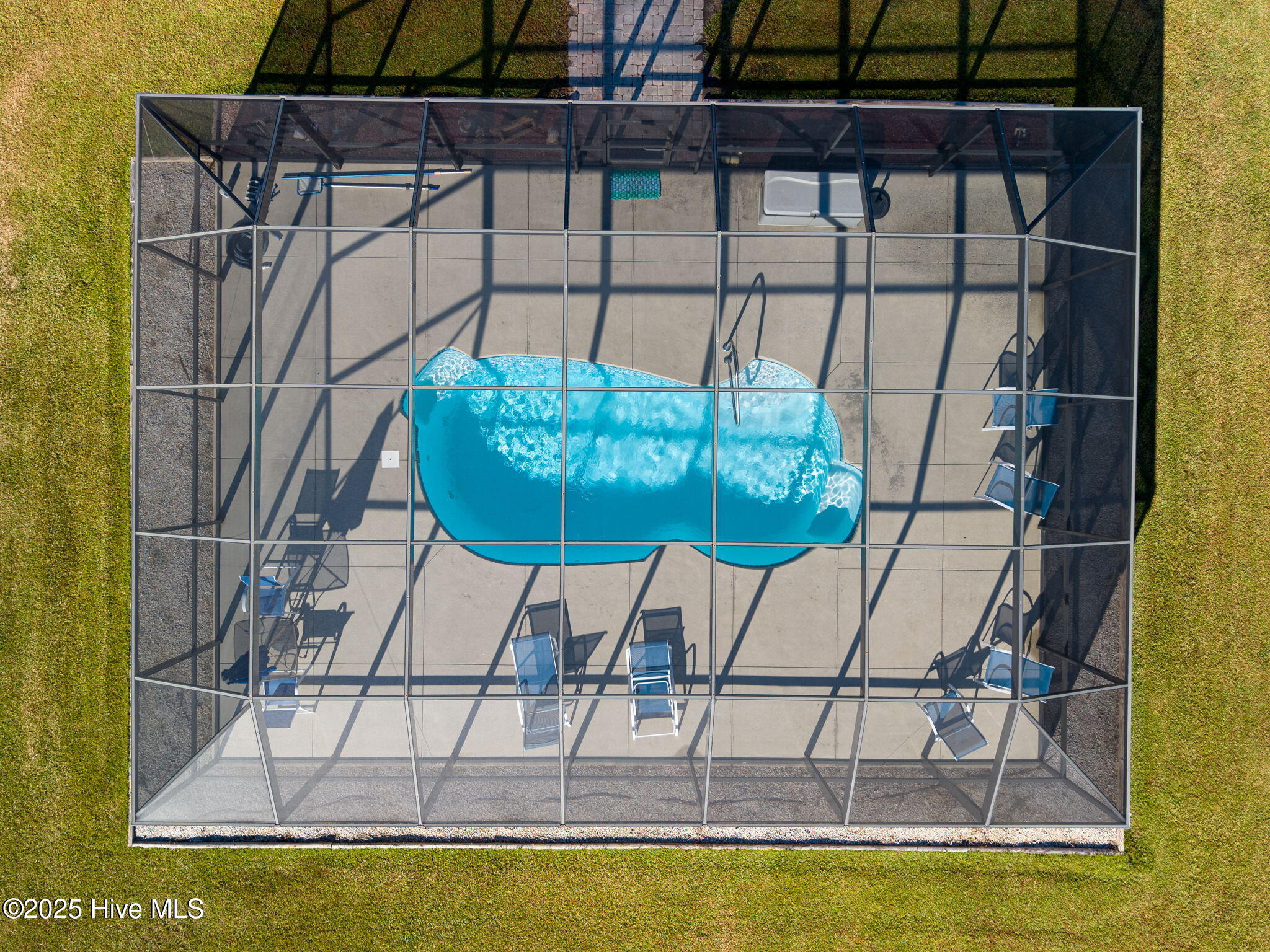 2580 Ash Little River Road Northwest Ash, NC 28420 - Photo 19 of 33 Overhead pool photo drone