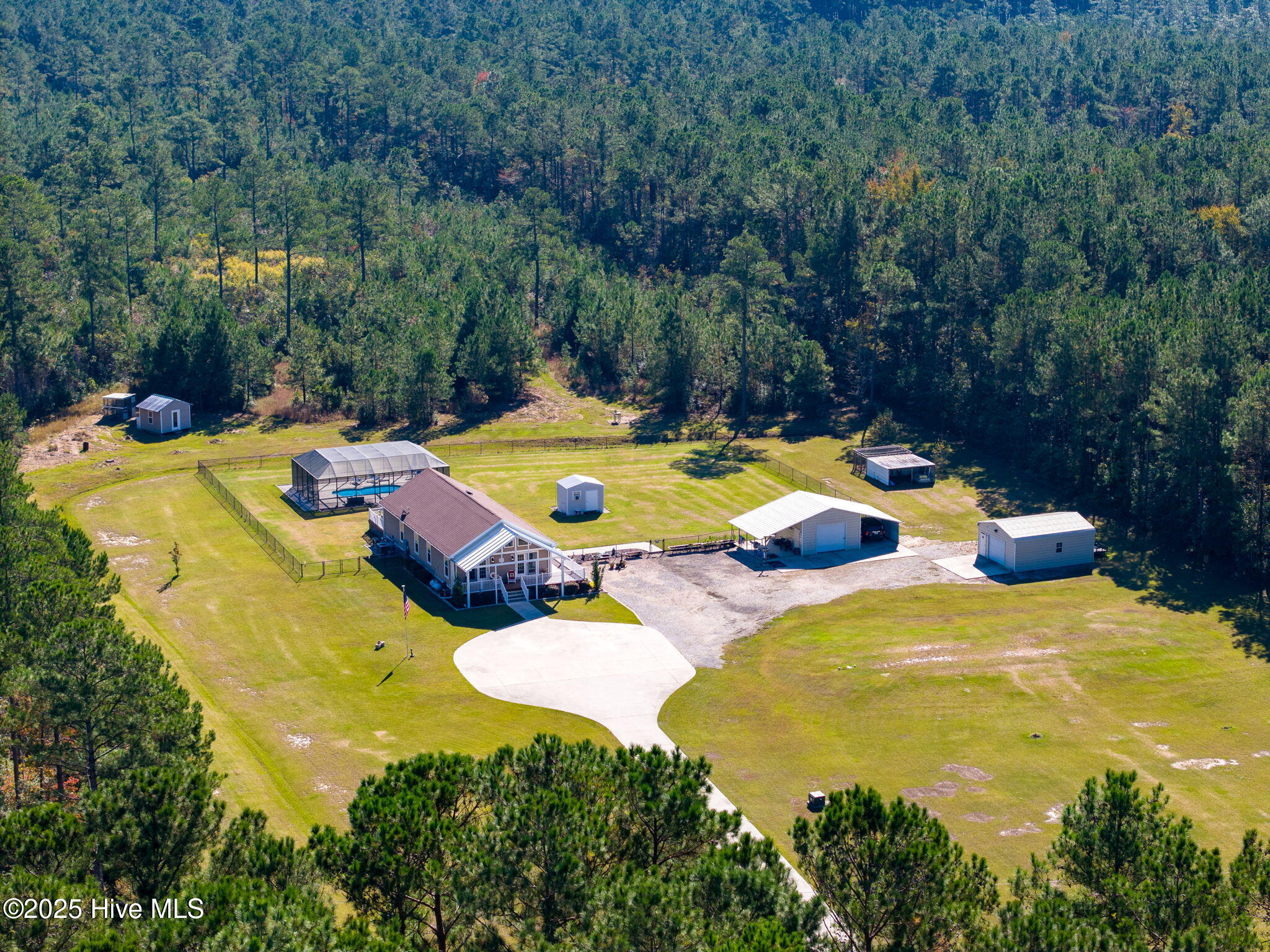 2580 Ash Little River Road Northwest Ash, NC 28420 - Photo 30 of 33 Drone view of property