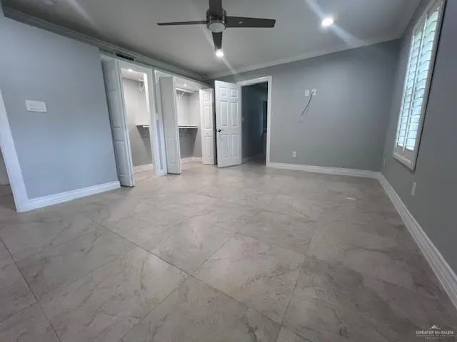 a view of an empty room