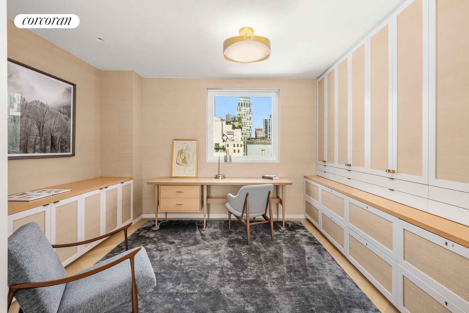 37 Warren Street, Unit PHCD Manhattan, NY 10007 - Photo 9 of 23 a view of a dining room with furniture window and outside view