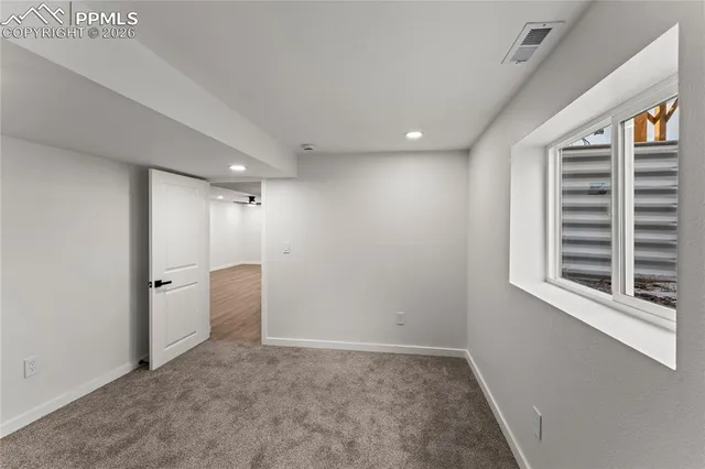 a view of a storage & utility room