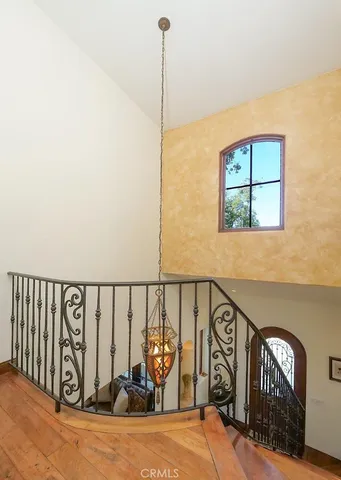 a kitchen with a stove and a microwave