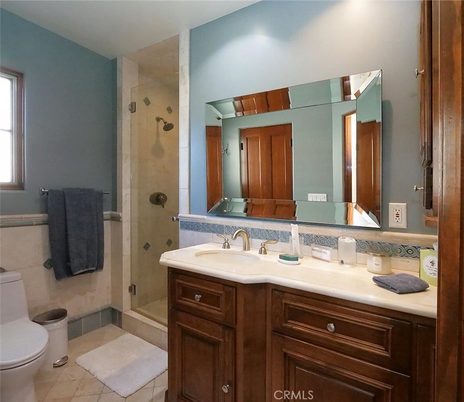 1724 Vía Estudillo Palos Verdes Estates, CA 90274 - Photo 39 of 45 a bathroom with a sink a toilet and shower