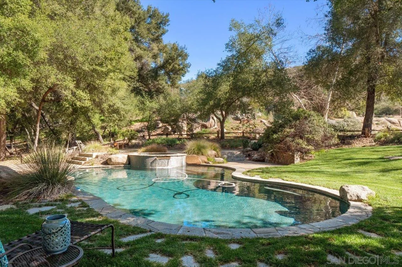 11760 Betsworth Road Valley Center, CA 92082 - Photo 32 of 47 a view of a backyard with swimming pool